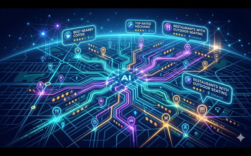 Google Maps AI 2026, Google Maps local search, AI local SEO, Google Maps ranking, local search AI